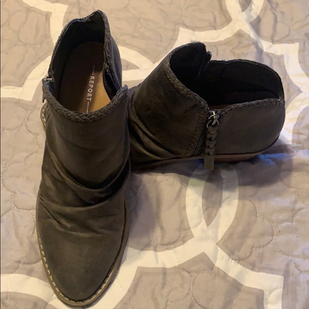 Gray Report Booties